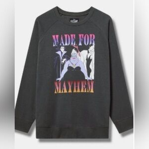Torrid Disney Villains Black Sweater Sz 4